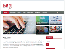 Tablet Screenshot of ihif.org